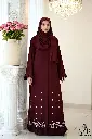 Elegant Maroon Embroidered Abaya Model Series_1.webp