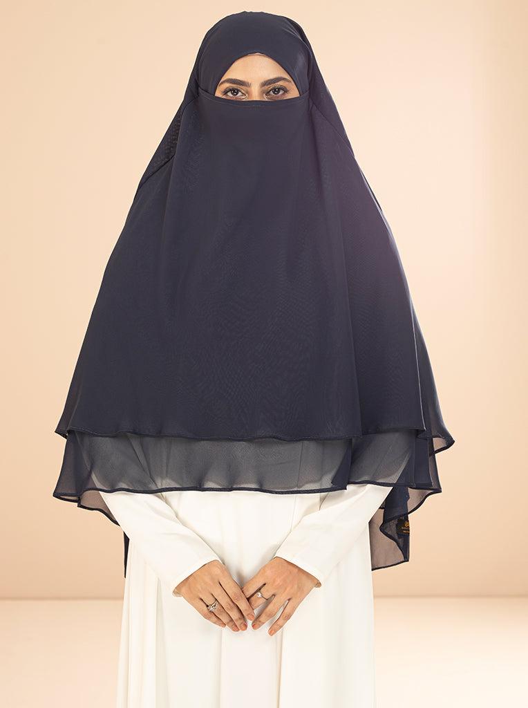 KHIMAR HIJAB (Navy Blue)