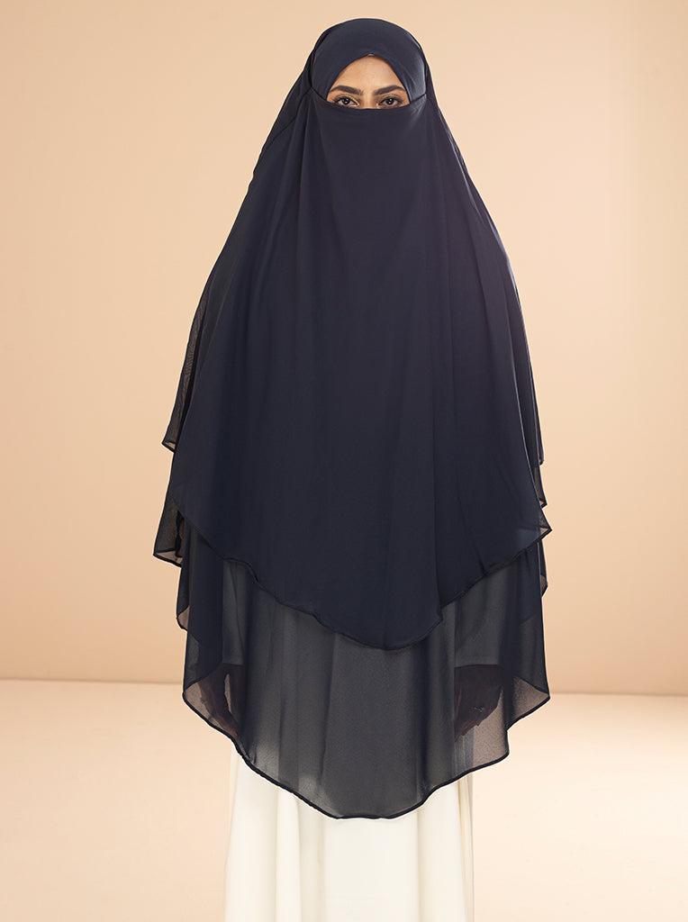 SHANAZ KHIMAR HIJAB (Navy Blue)