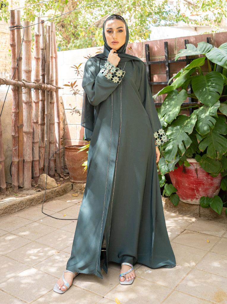 SHAIKHA EMBELLISHED ABAYA (XS)